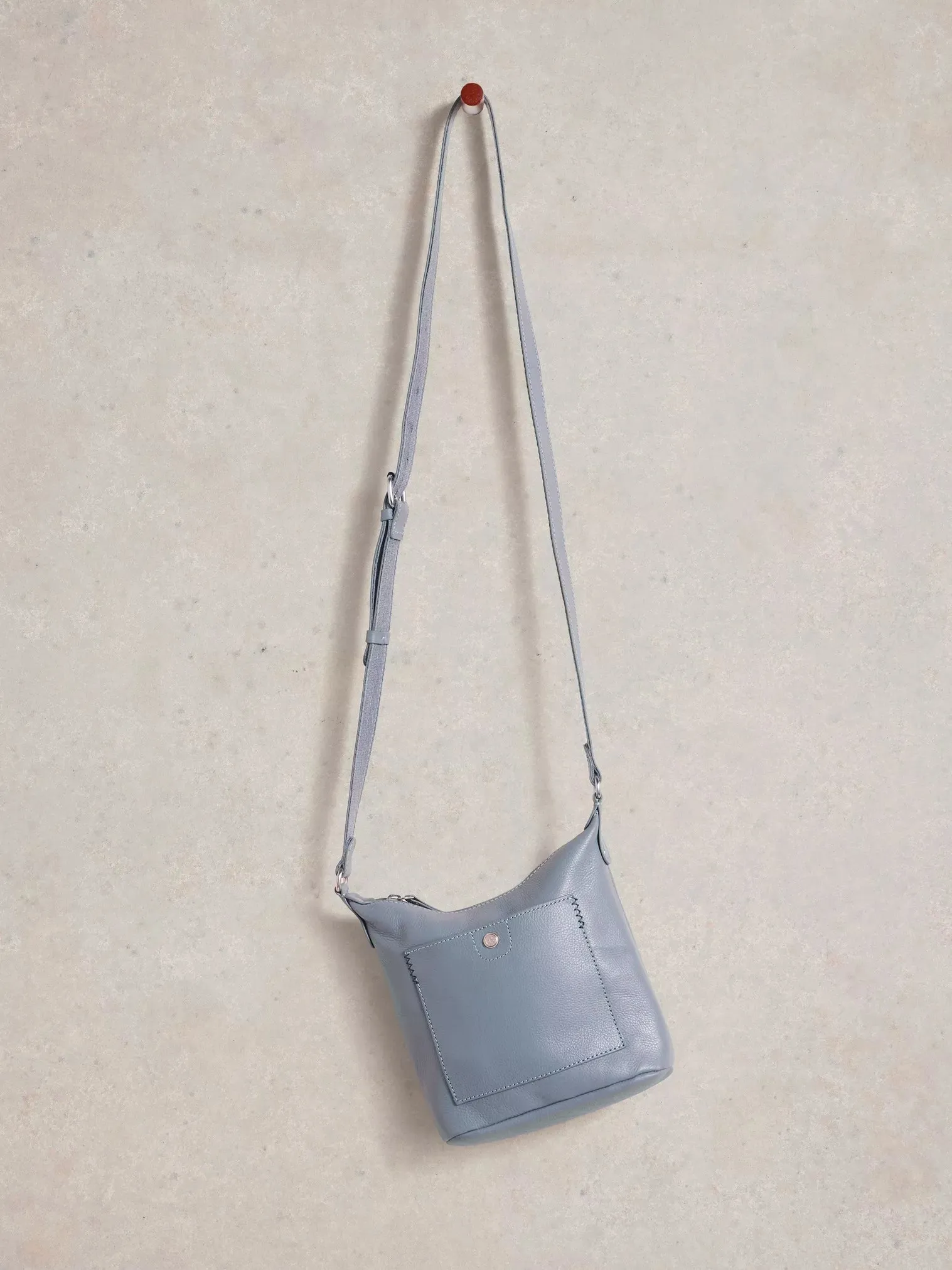 White Stuff Mini Fern Leather Crossbody Bag