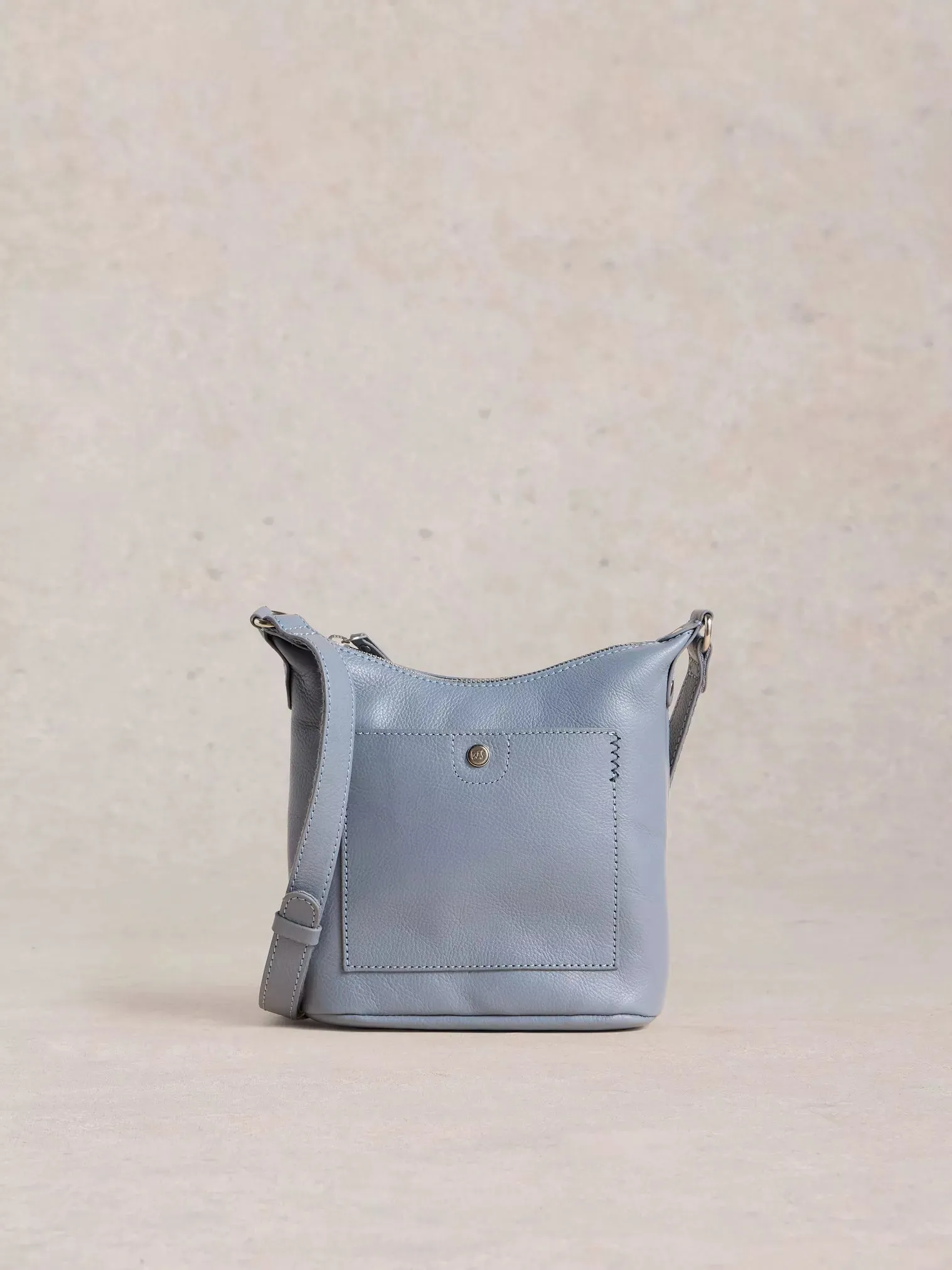 White Stuff Mini Fern Leather Crossbody Bag
