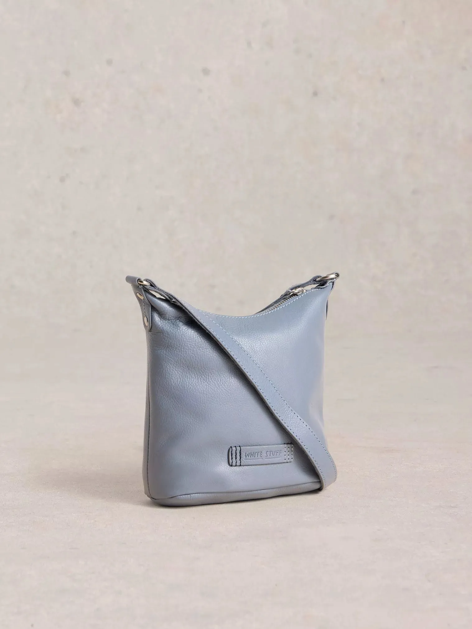 White Stuff Mini Fern Leather Crossbody Bag