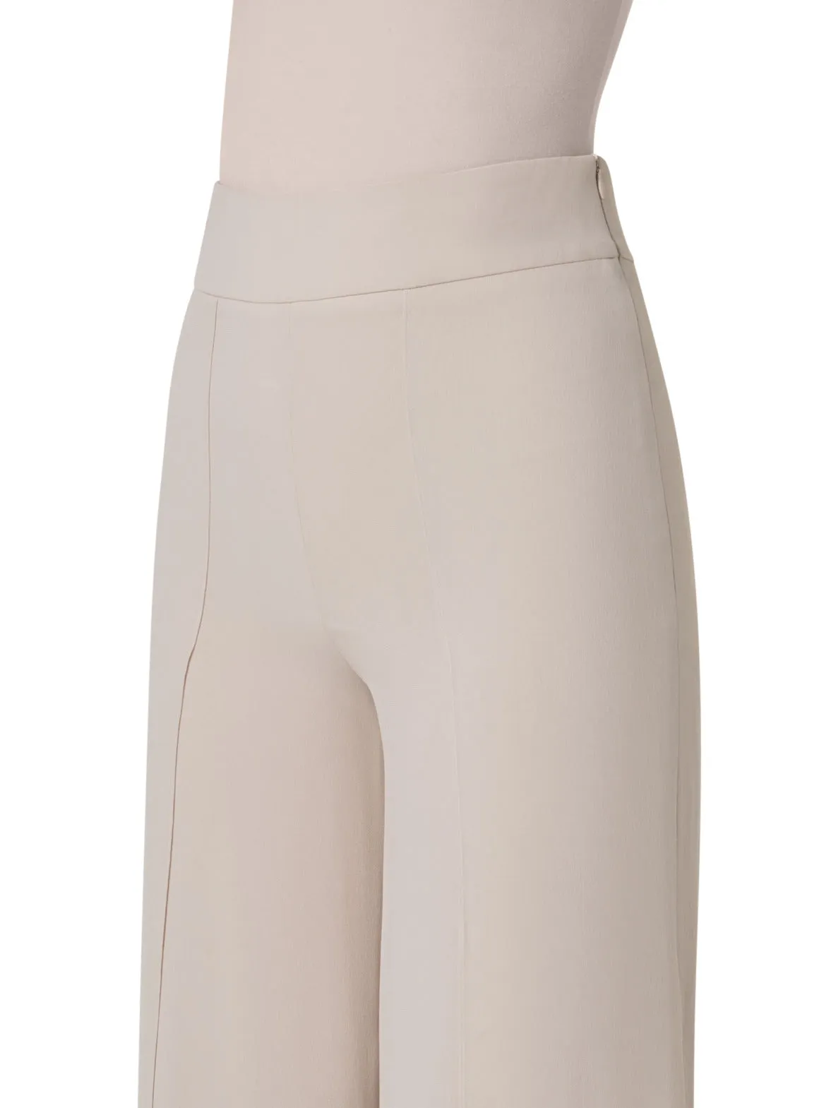 Wide Silk Pants with Slits Akris