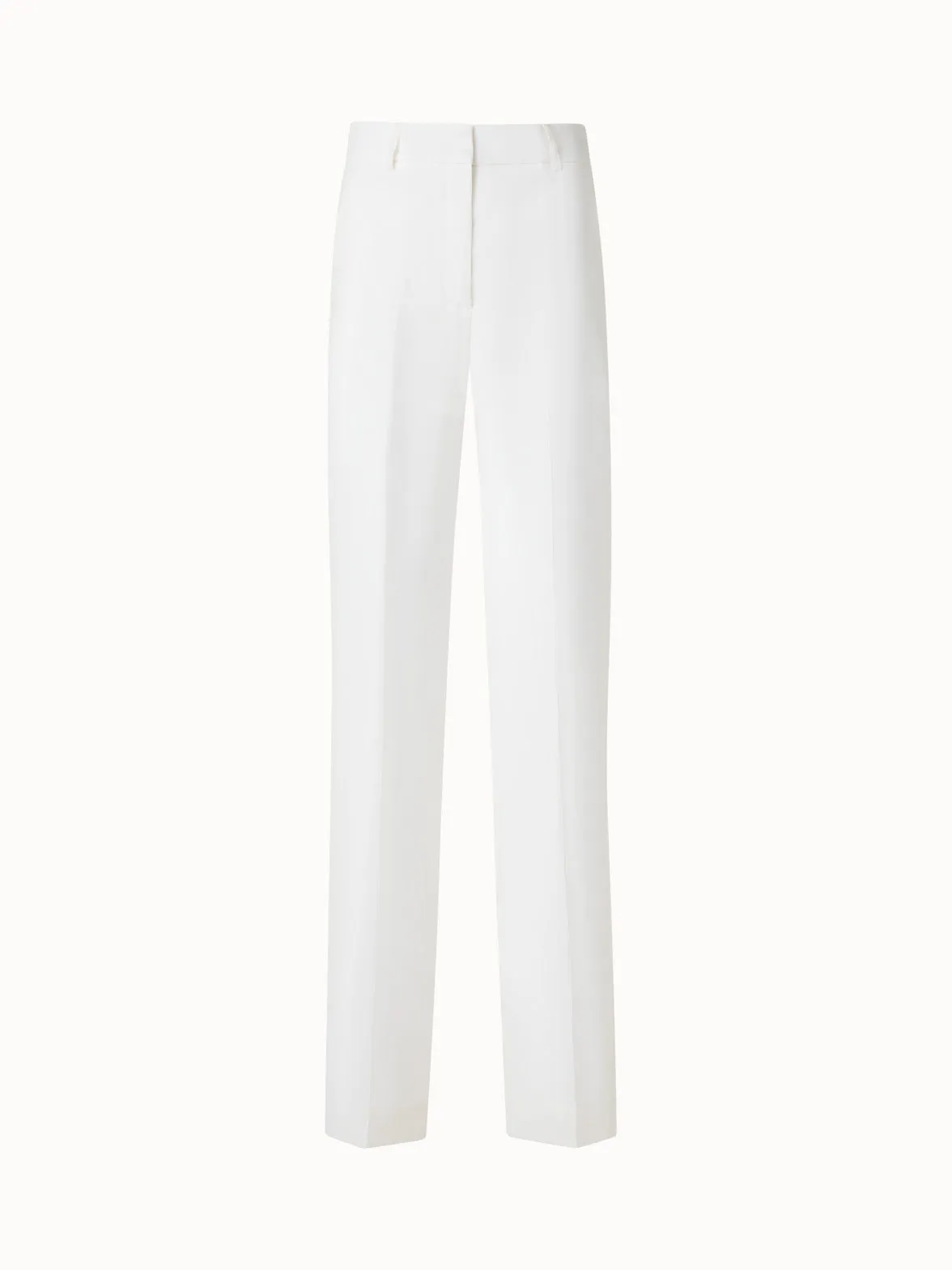 Wide Straight Silk Pants Akris