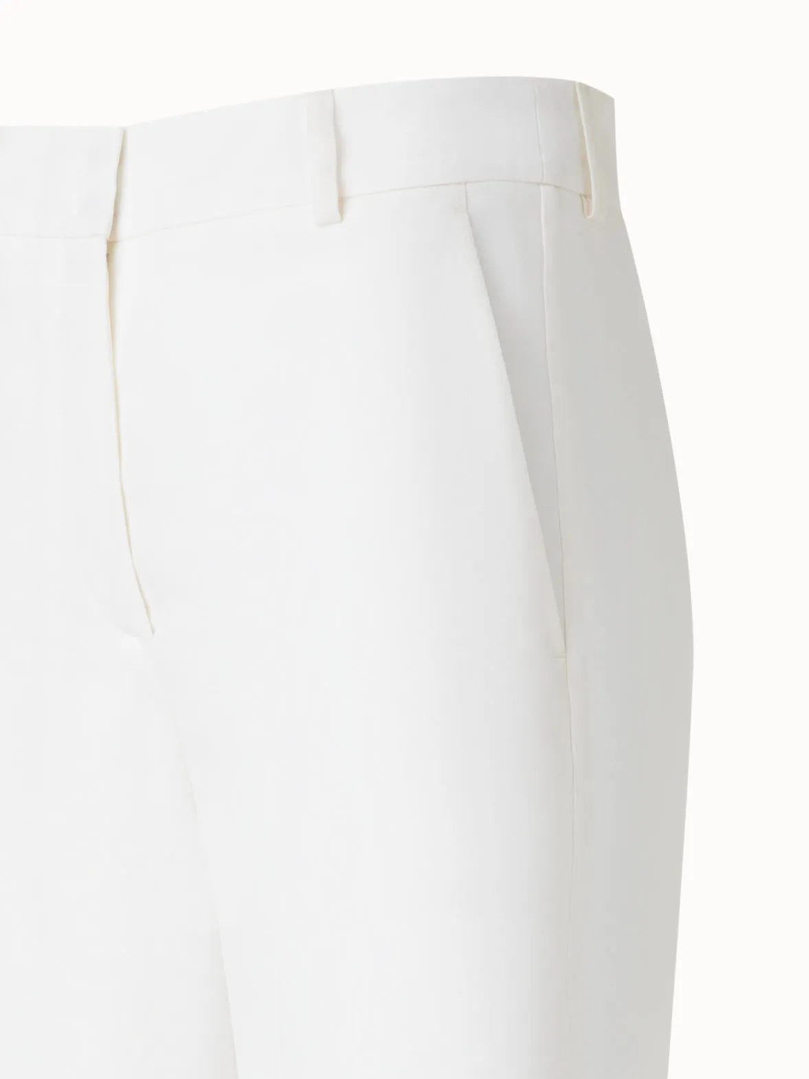 Wide Straight Silk Pants Akris