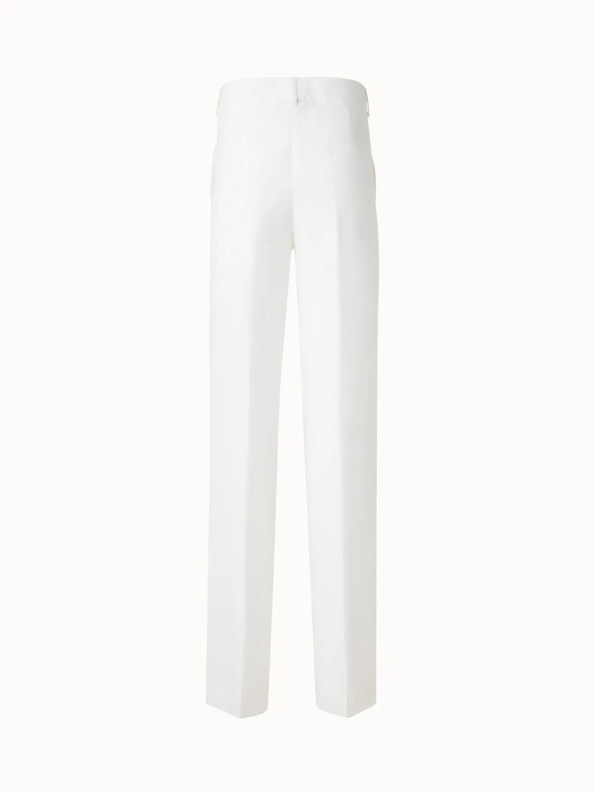 Wide Straight Silk Pants Akris