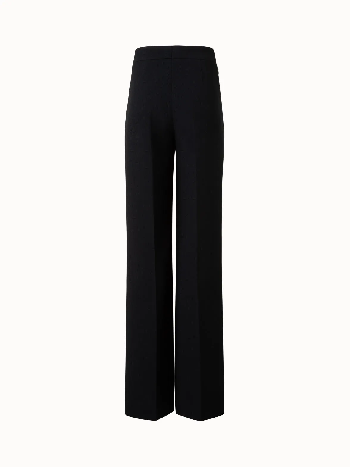 Wide Wool Double-Face Pants Akris