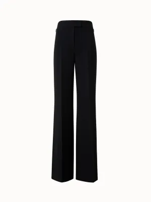 Wide Wool Double-Face Pants Akris