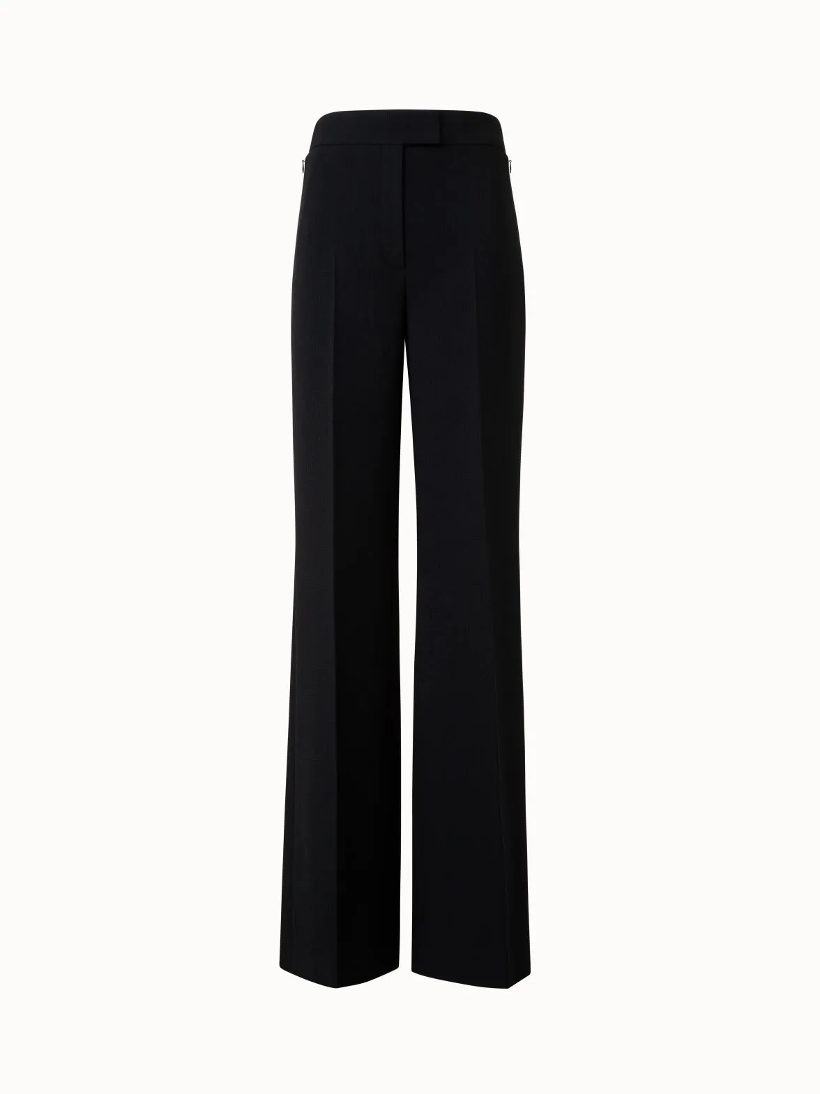 Wide Wool Double-Face Pants Akris
