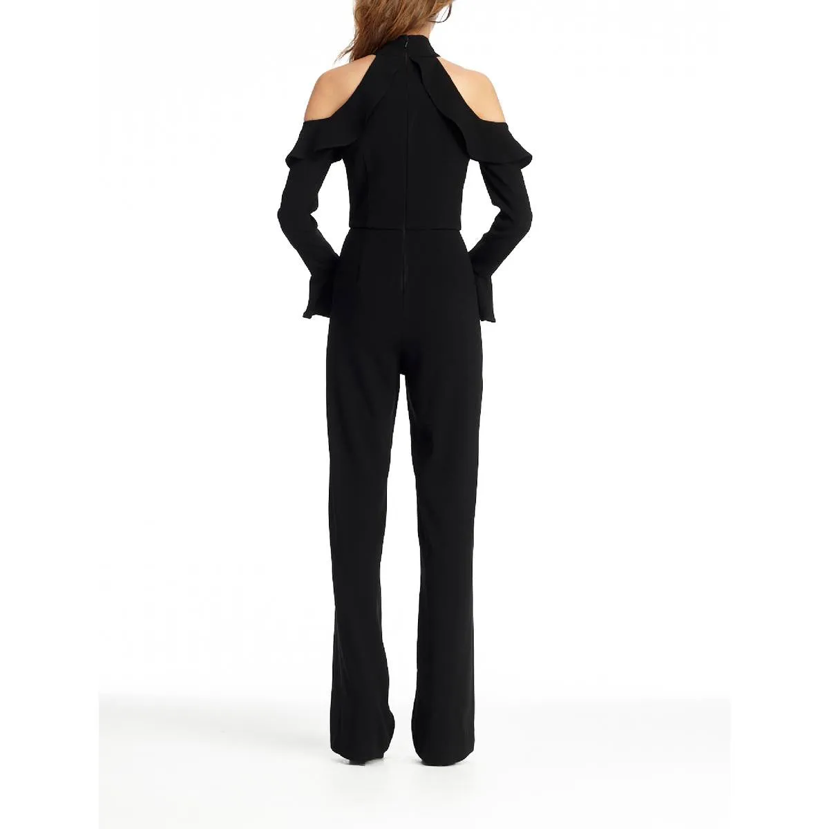 Womens Halter Cold Shoulder Jumpsuit