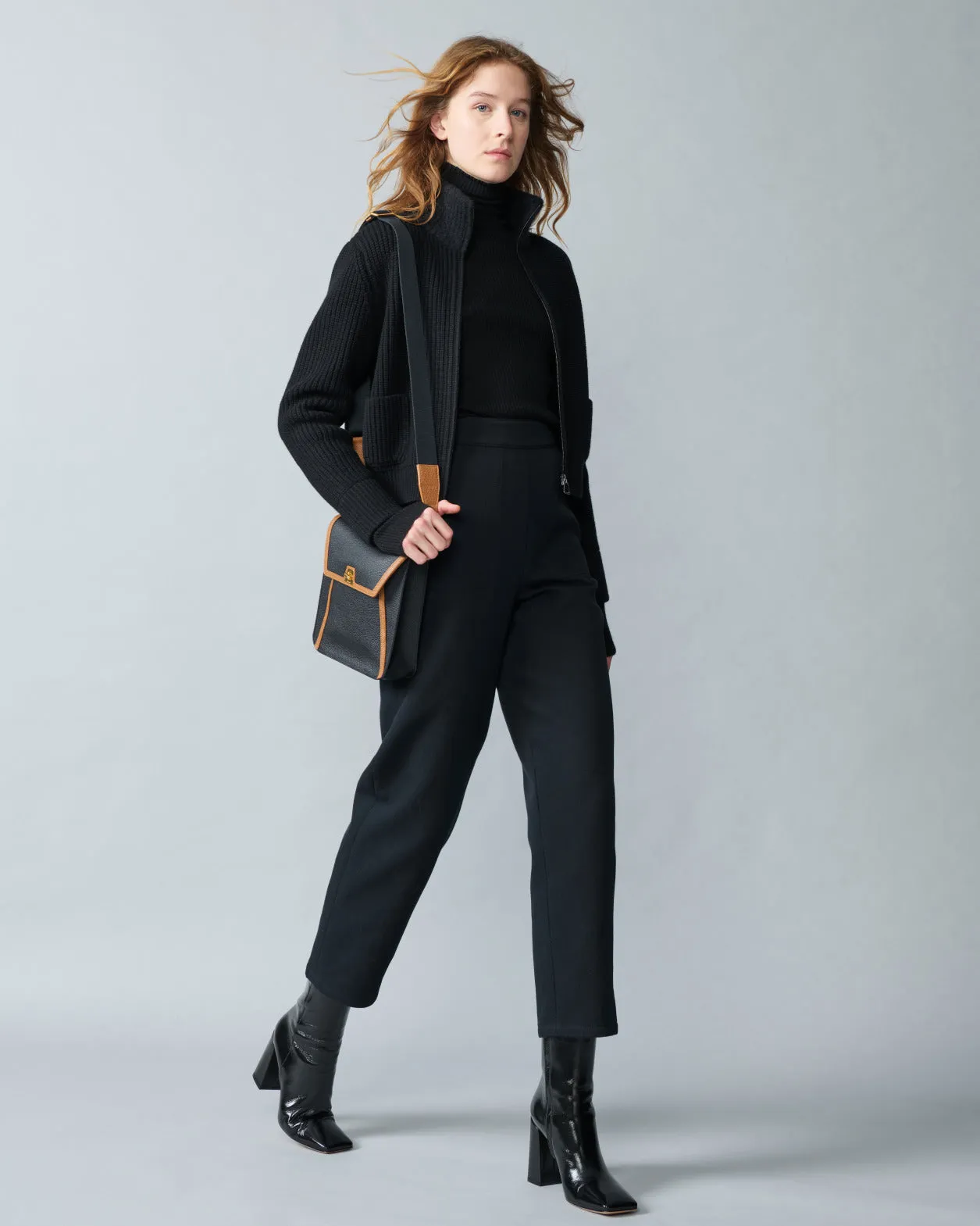 Wool Cashmere Bouclé Blouson Cardigan Akris