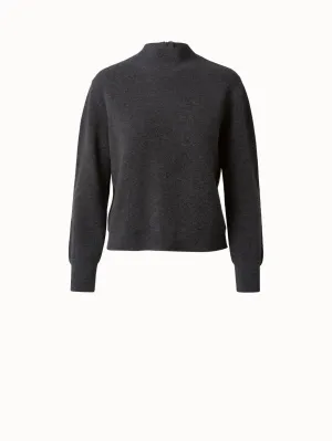 Wool Cashmere Ribbed Knit Pullover Akris