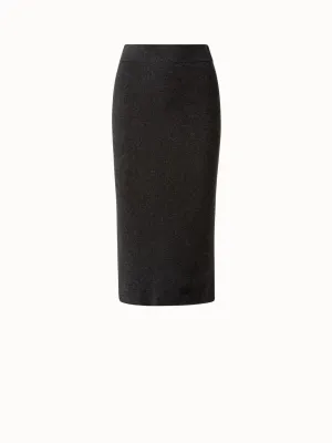 Wool Cashmere Ribbed Knit Skirt Akris