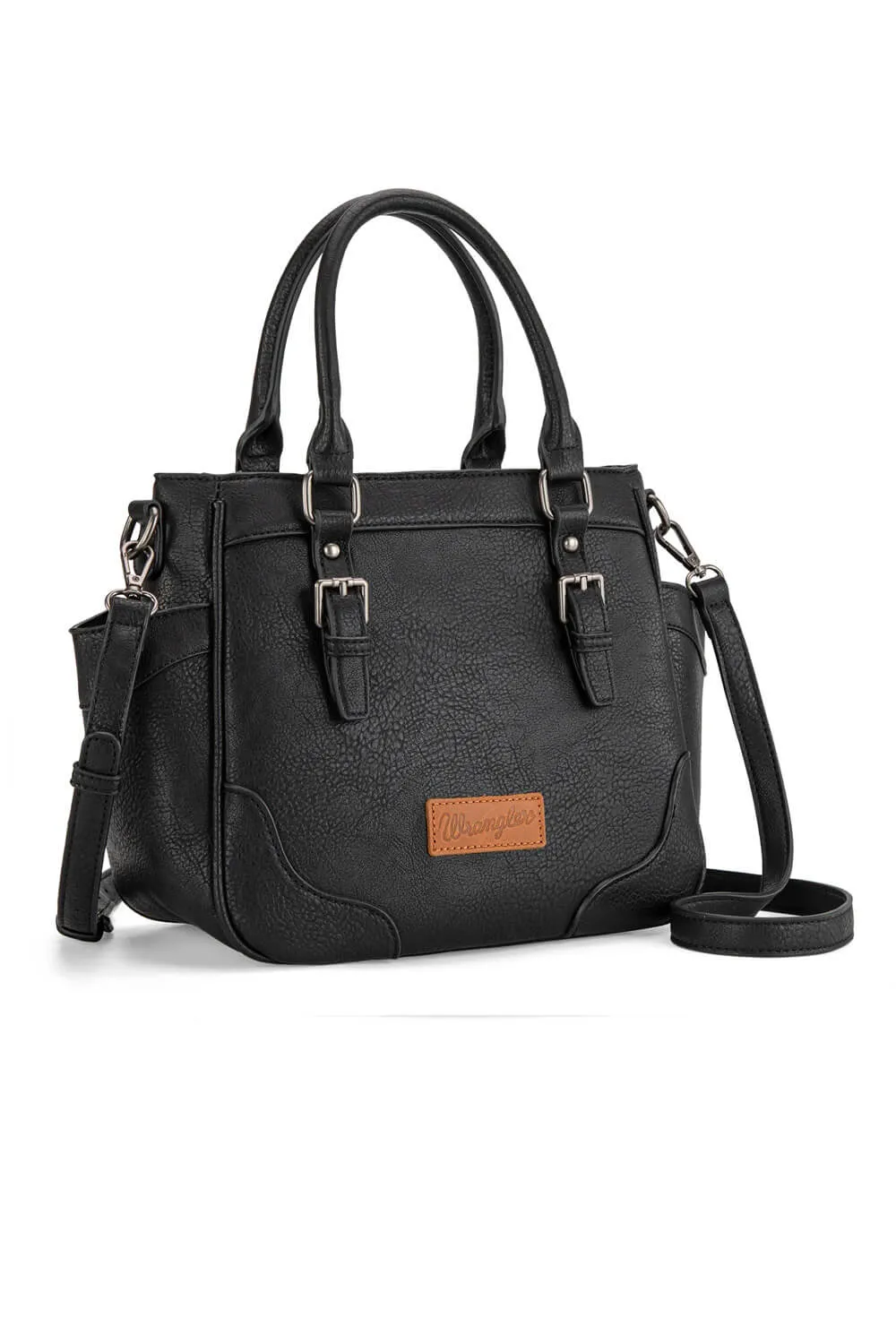 Wrangler Carry All Buckle Tote Crossbody for Women in Black | WG187-8318 BK