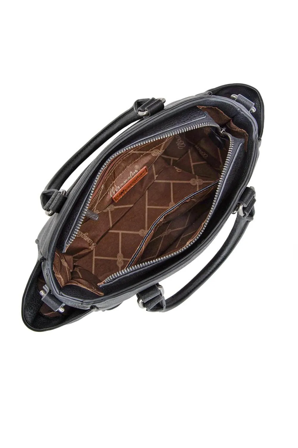 Wrangler Carry All Buckle Tote Crossbody for Women in Black | WG187-8318 BK
