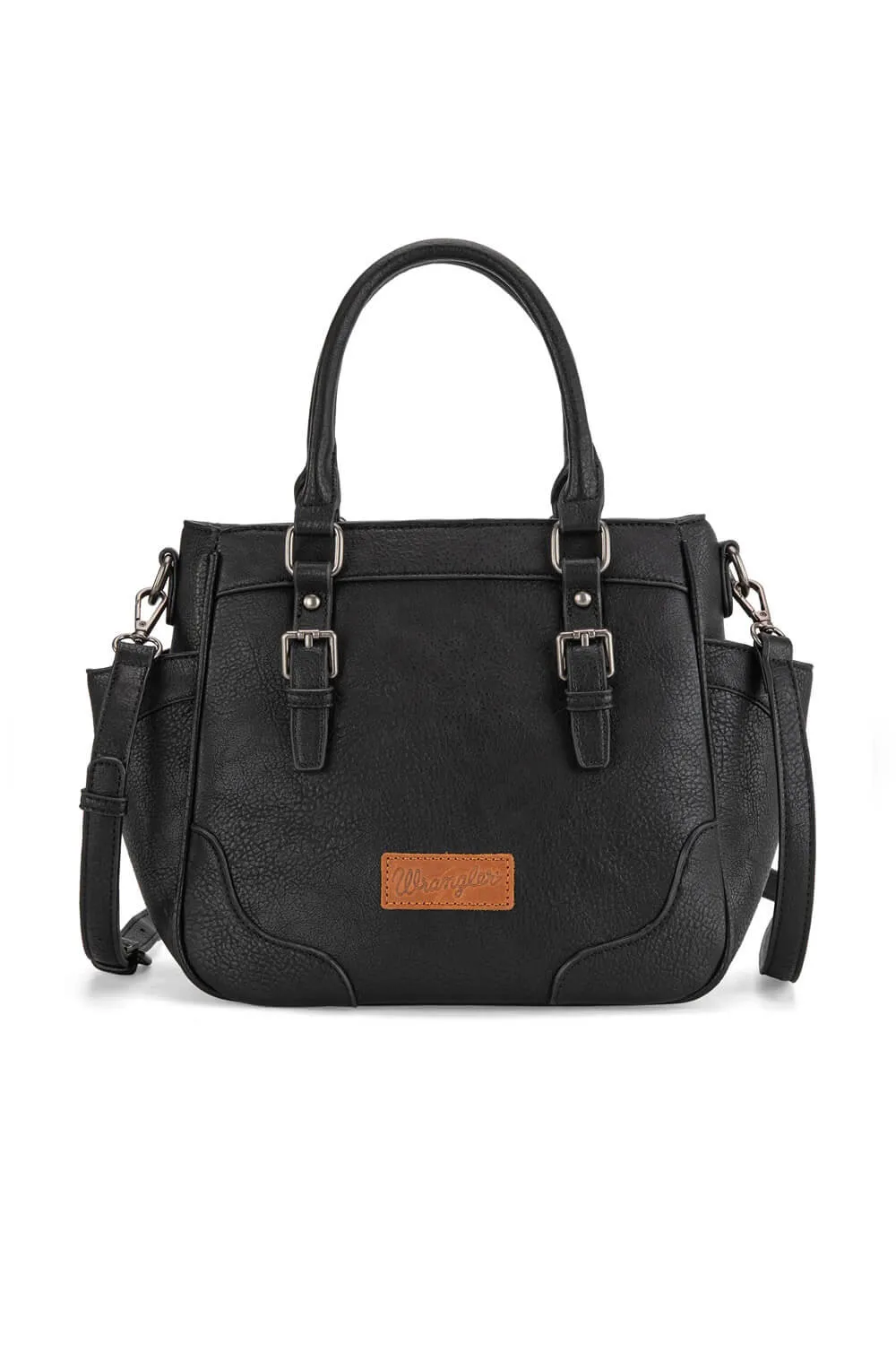 Wrangler Carry All Buckle Tote Crossbody for Women in Black | WG187-8318 BK