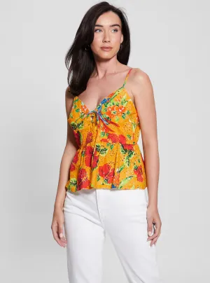 Yellow Stacy Tank Top Guess